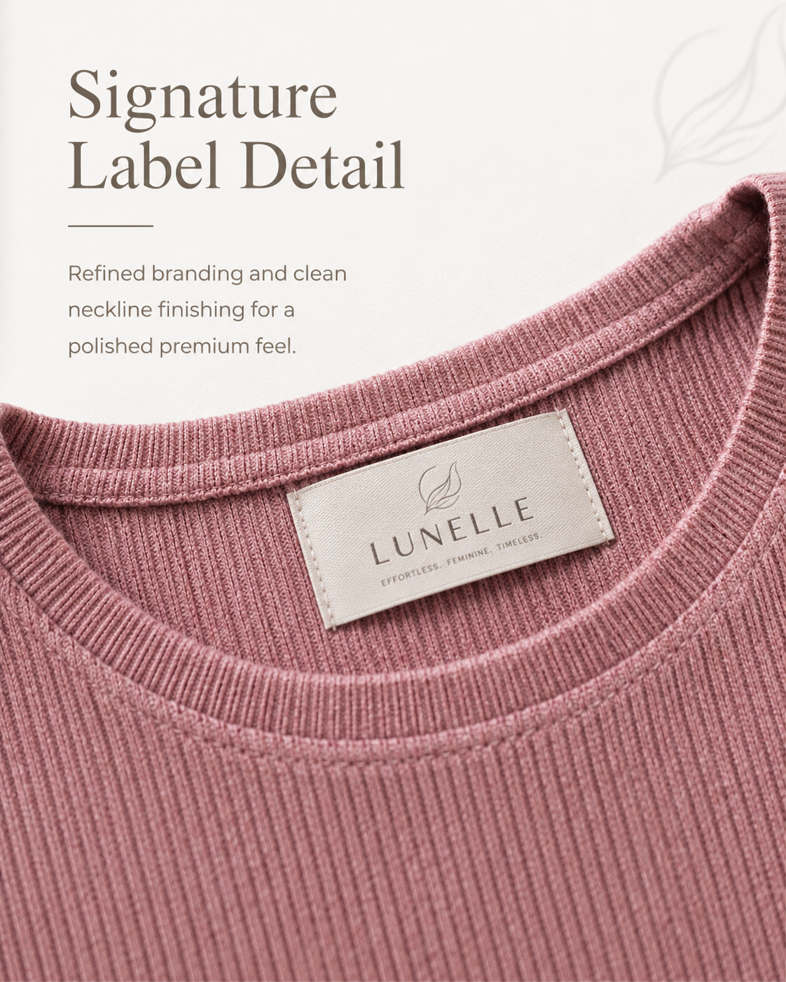LUNELLE Women's Ribbed Knit Top - Soft Breeze Short Sleeve Shirt