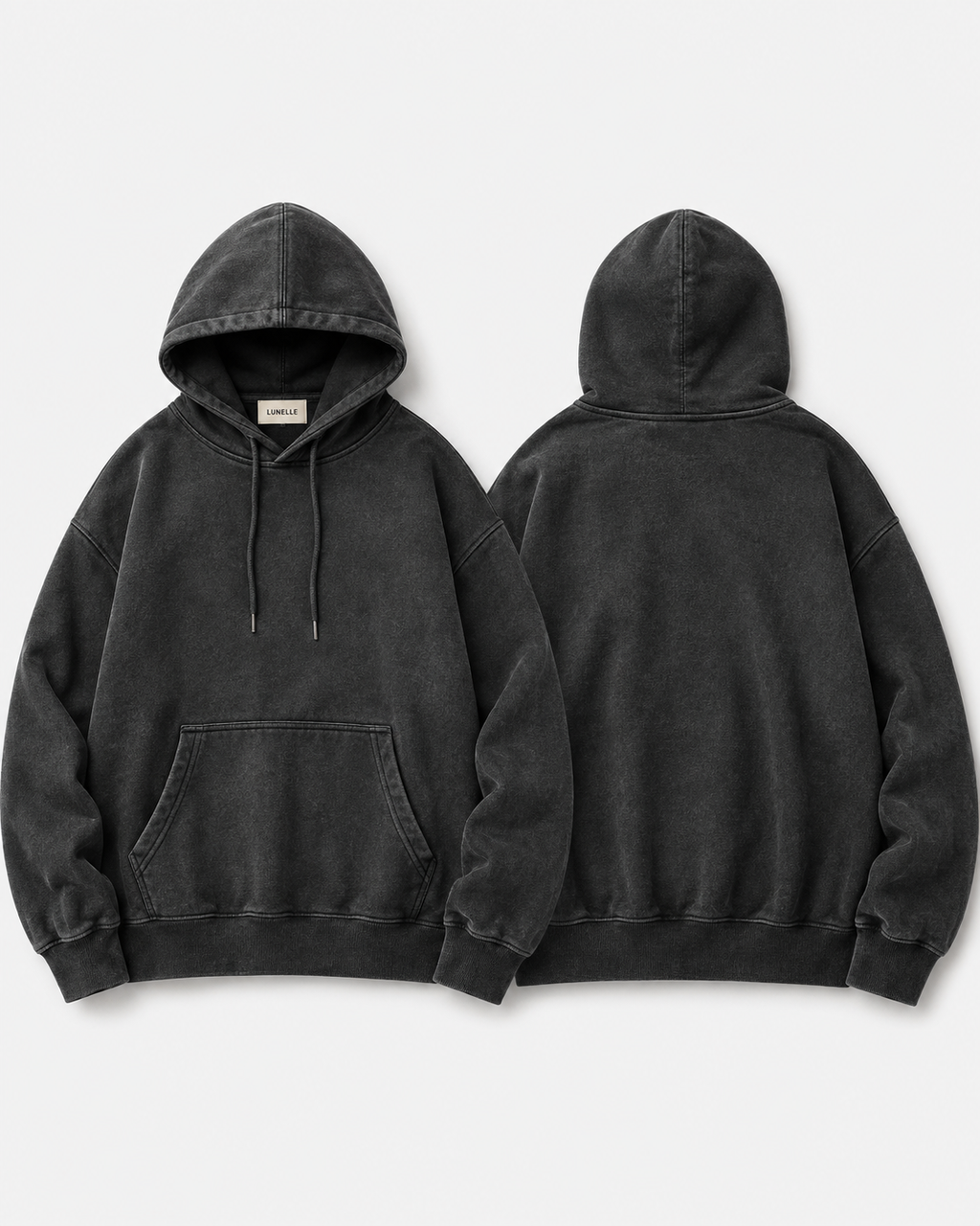 LUNELLE Washed Oversized Hoodie