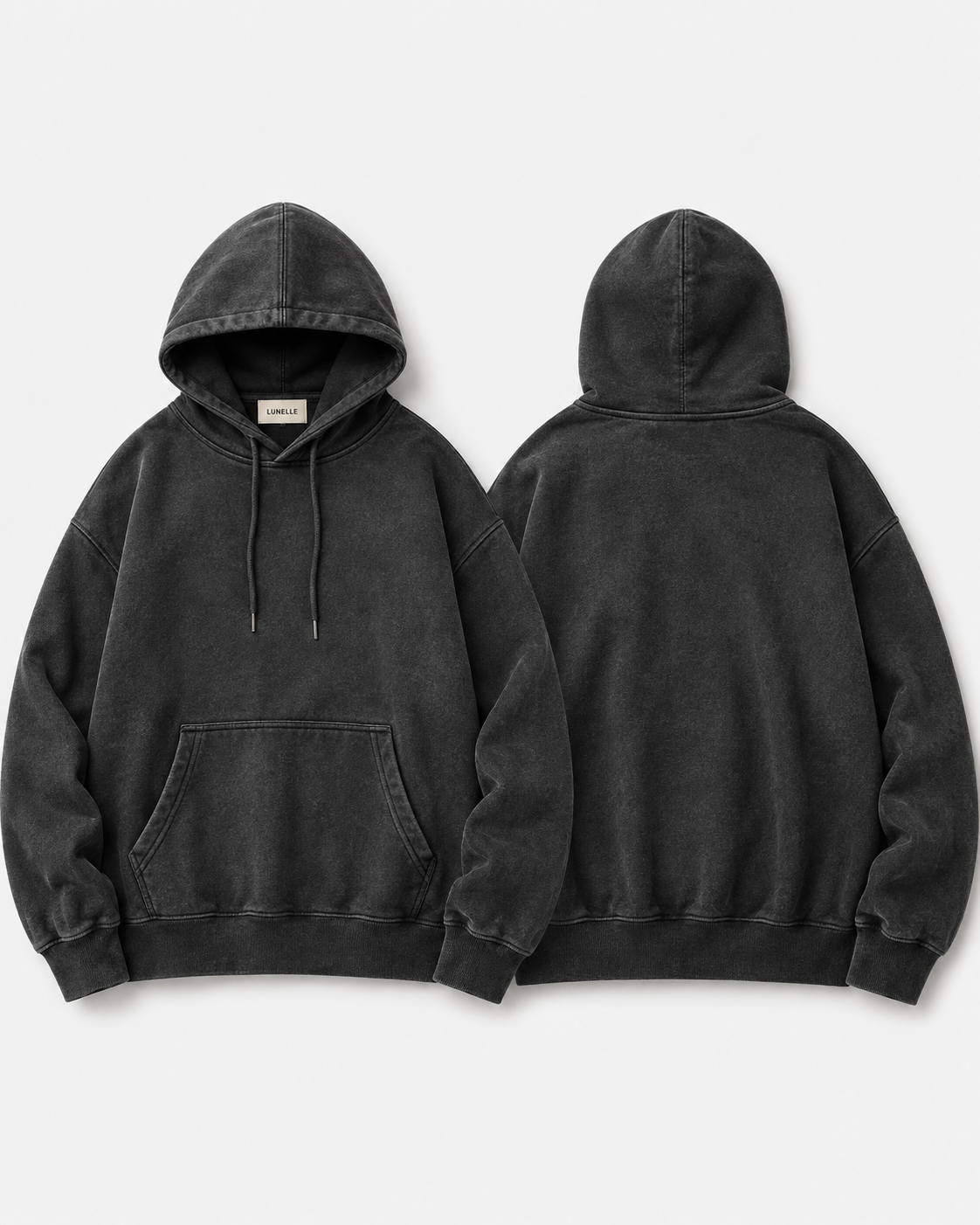 LUNELLE Washed Oversized Hoodie